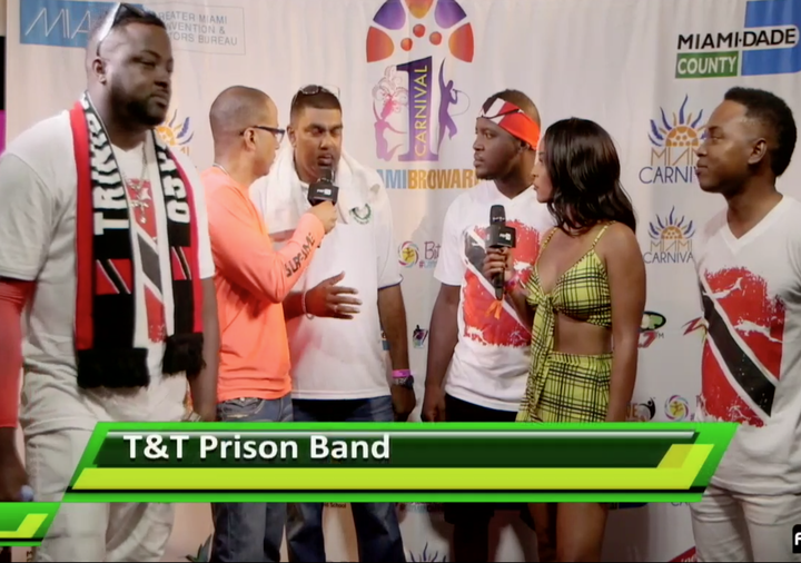 Miami Carnival 2018 T&T Prison Band Live Interview