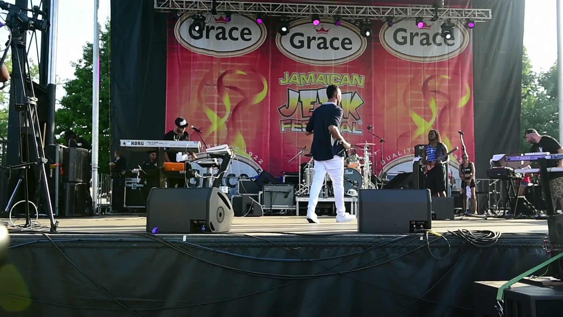 CHAM Live At GRACE JAMAICAN JERK FEST - New York City